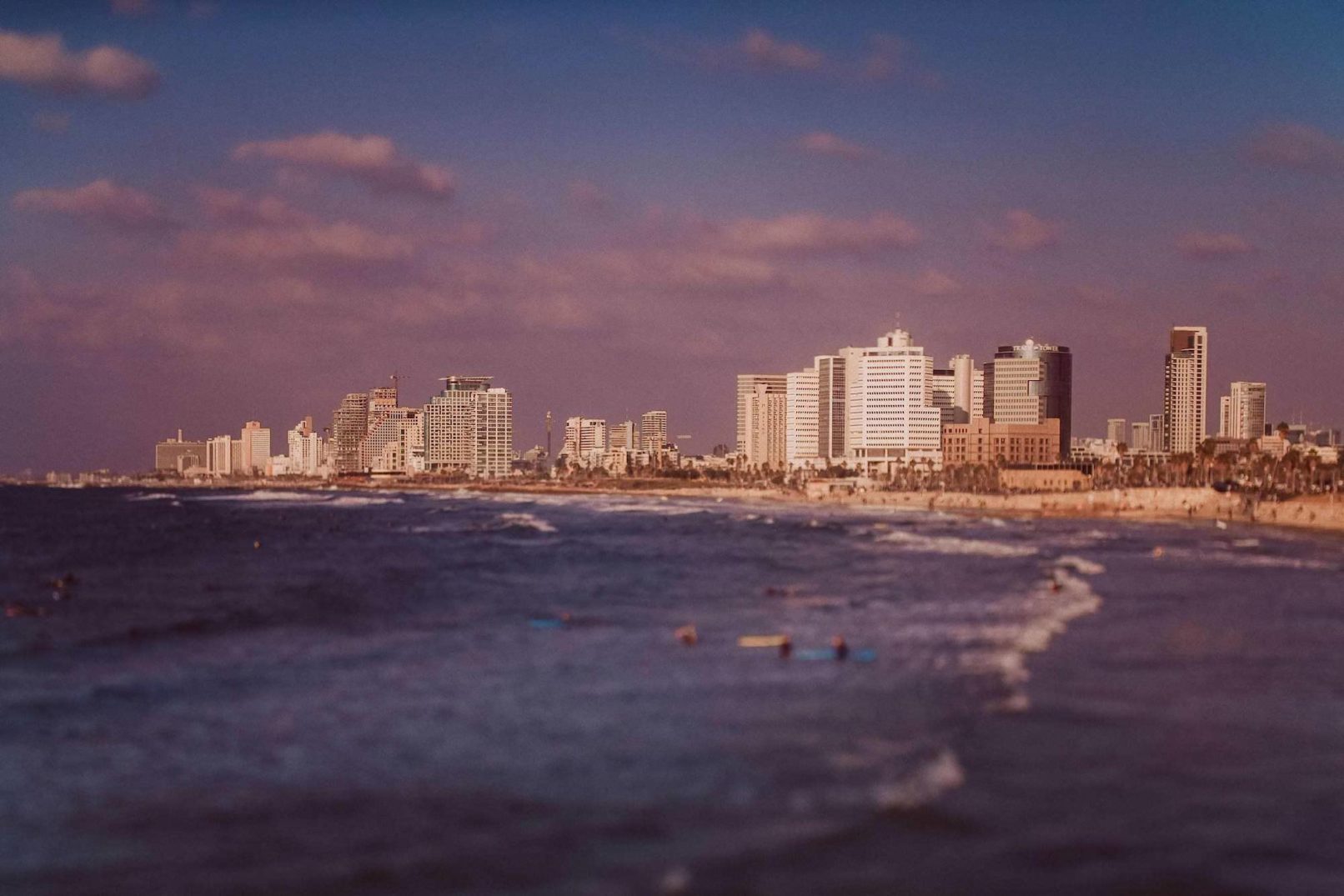 israel tel aviv  sundown